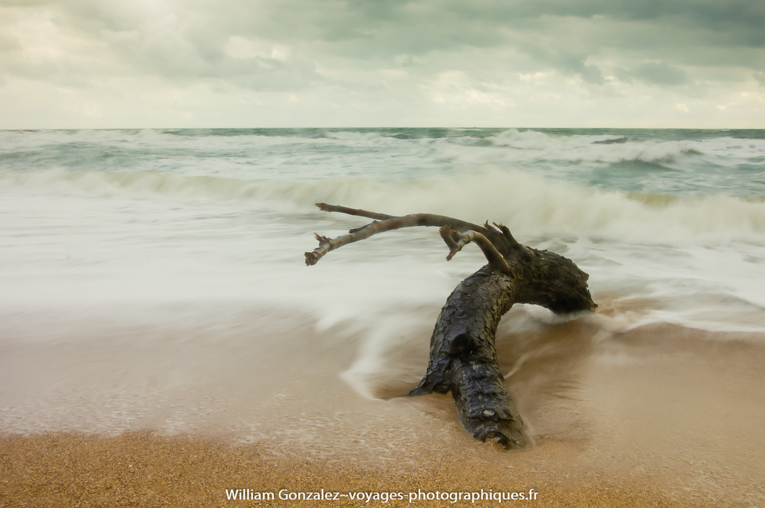 Temps de pose long et bord de mer. France